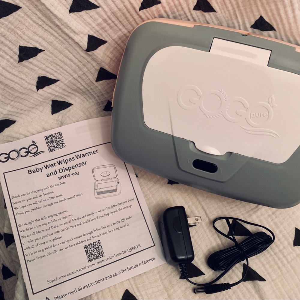NWOT GOGO PURE Baby Wet Wipe Warmer & Dispenser